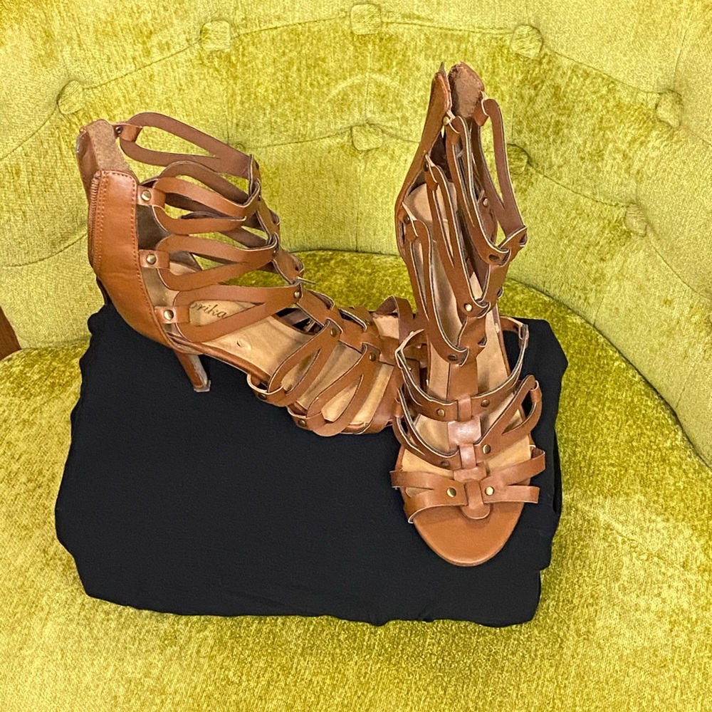 Caged Bootie Heel